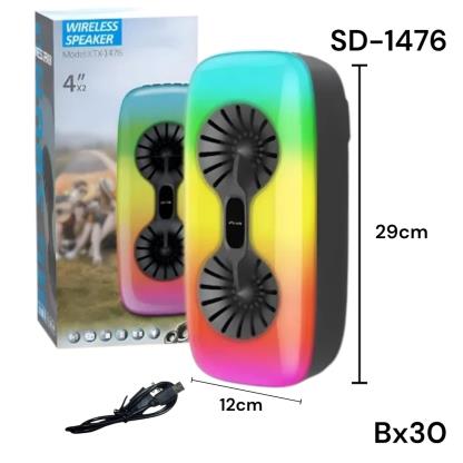 PARLANTE 4" X2 CON LUZ RECAR KXT-1476