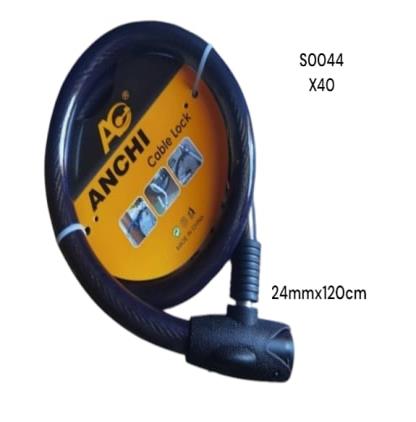 LINGA MOTO NEGRA ANCHI 24X120MM S0044