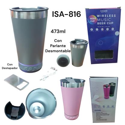 VASO TERMICO C PARLANTE RECARG. 500ML ISA-816