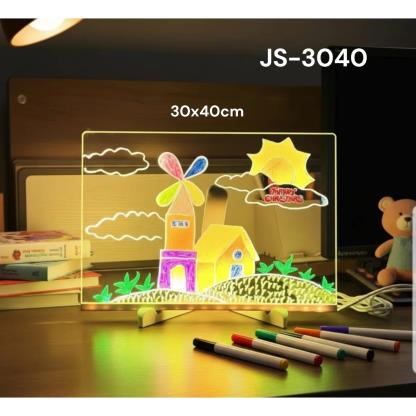 PIZARRA MAGICA CON LED 40X30 JS-3040