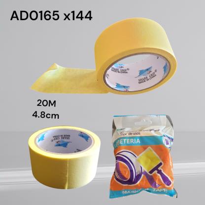 CINTA EMBALA 4.8X20M AMARILLA AD0165