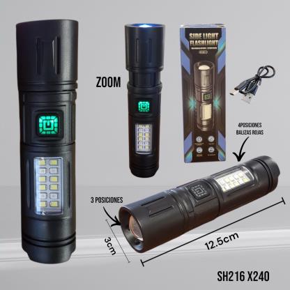 LINTERNA PLASTICA 1LED ZOOM BALIZAS SH216