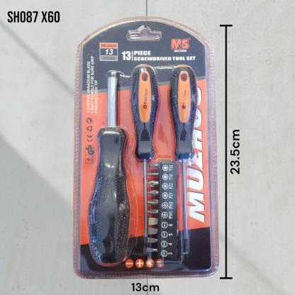SET DESTORNILLADOR 13PCS E BLISTER SH087