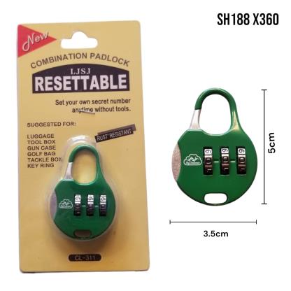 CANDADO COMBINACION CODIGO E BLISTER SH188