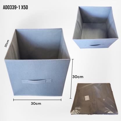 ORGANIZADOR PLACARD DE TELA 30x30CM GRIS AD0339-1