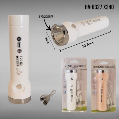 LINTERNA 1LED RECARGABLE E BLISTER HA- 8327