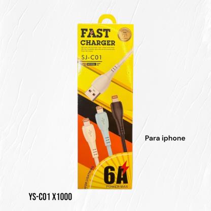 CABLE USB A IPHONE EN CAJA YS-C01