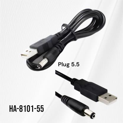 CABLE USB A PLUG GRUESO 5.5 HA-8101-55