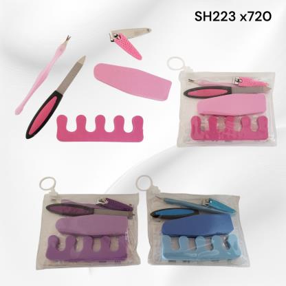 SET MANICURA X5 3COLORES SH223