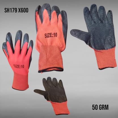 GUANTE TRABAJO ROJO 50GMS SH179