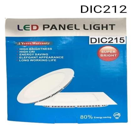PANEL 12W INTERIOR CUADRADO FRIO DIC212 TP