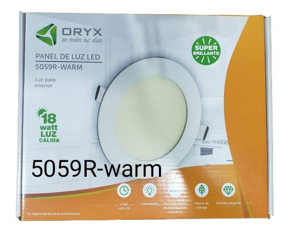 PANEL 18W REDONDO LUZ CALIDA INTER 5059R-WARN ORYX