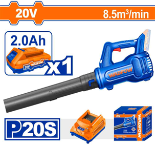 Soplador Inalambrico 20V 15000 RPM + 1 BAT. 2 AH +