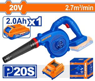 Soplador Inalambrico 20V 18000 RPM + 1 BAT. 2 AH +