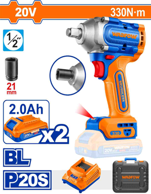 Llave de impacto inalámbrica 20V 1/2’’ 330NM + Car