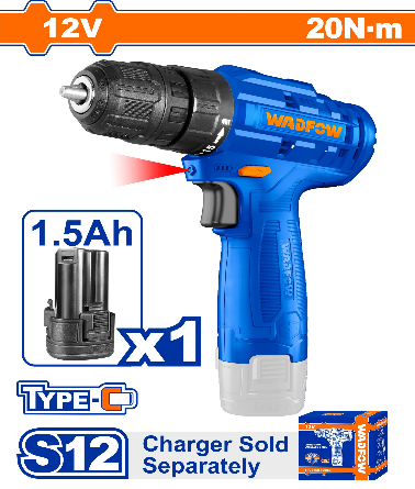 Taladro atornillador inalámbrico 12V