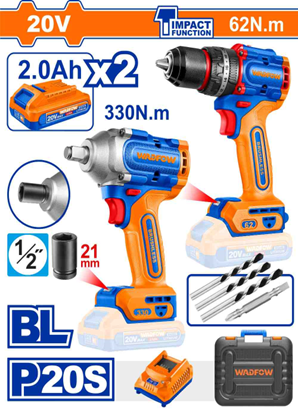 Combo Taladro de Impacto Inalambrico + Llave de Im
