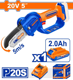 SIERRA PODADORA INALAMBRICA 5" 20V + BATERIA 2.0 Y