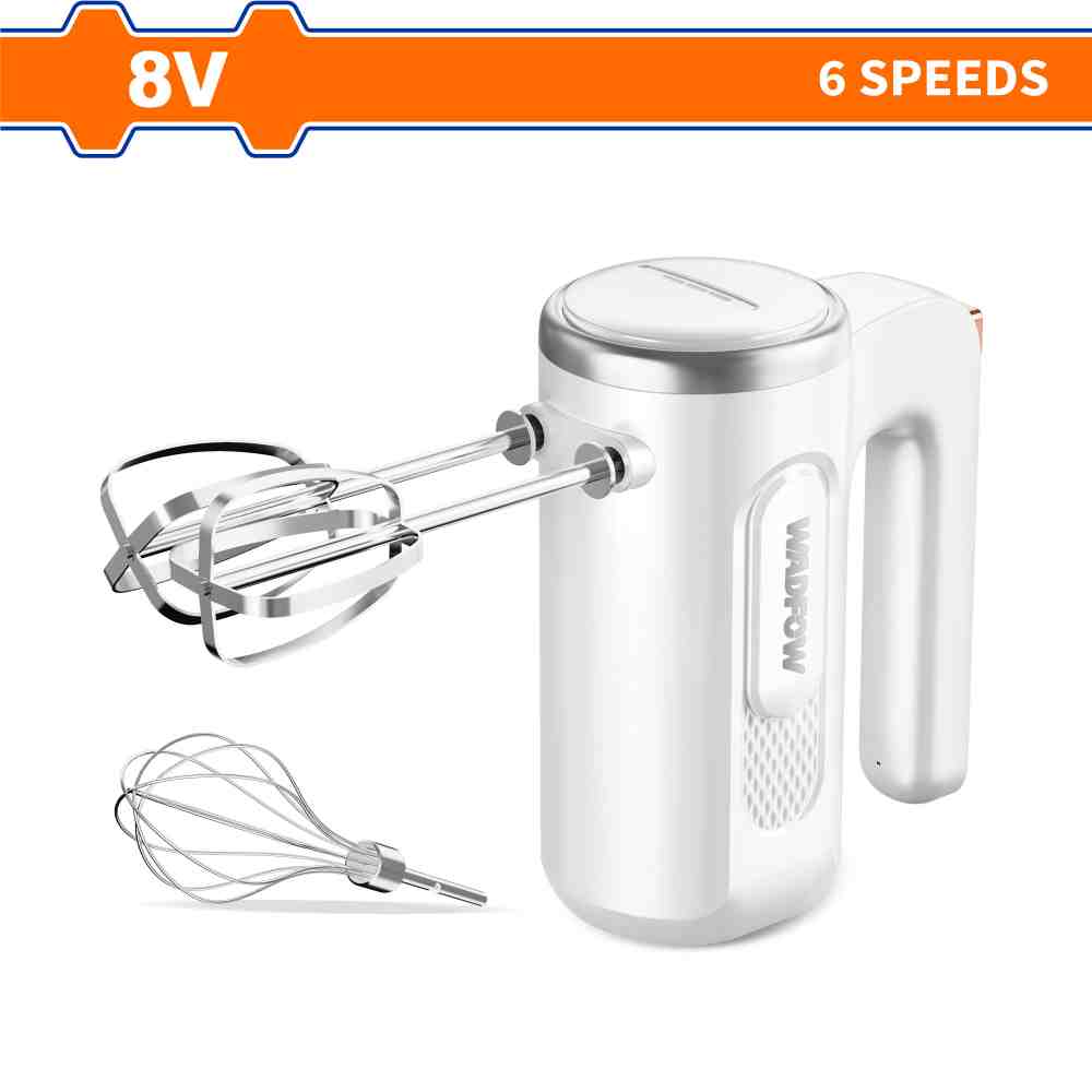 Batidora De Mano Inalámbrica 6 VEL. 105W C/ Acc Bl