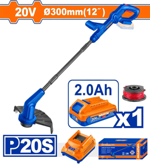 Bordeadora Inalambrica 20v + bat 2.0ah + cargador