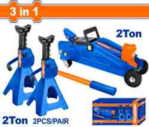 Combo Crique HiDdreulico 2 ton + 2 Soportes