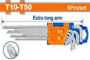 Juego De Llaves Hexagonles Torx Plegables - 9 Piez