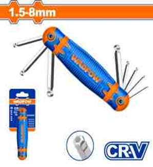 Juego De Llaves Hexagonles Torx Plegables - 7 Piez
