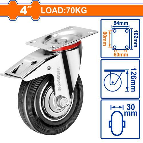 Rueda Giratoria con freno 4"