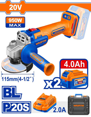 Amoladora angular inalámbrica 20v