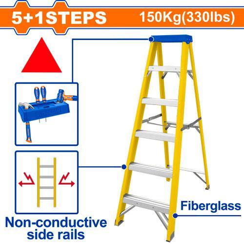Escalera De Fibra De Vidrio De Un Solo Lado 5 esca