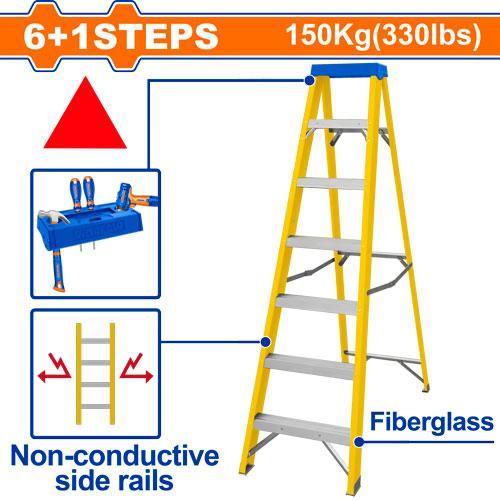 Escalera De Fibra De Vidrio De Un Solo Lado 6 esca