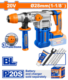 Rotomartillo Inalámbrico 20V 28 MM (NO INCLUYE BAT