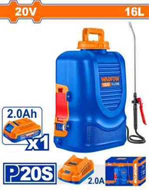 Pulverizador Inalámbrica 16 Lts 20v + Cargador + B