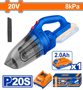 ASPIRADORA INALAMBRICA 20V 0.45 LTS + 1 BAT. 2AH +