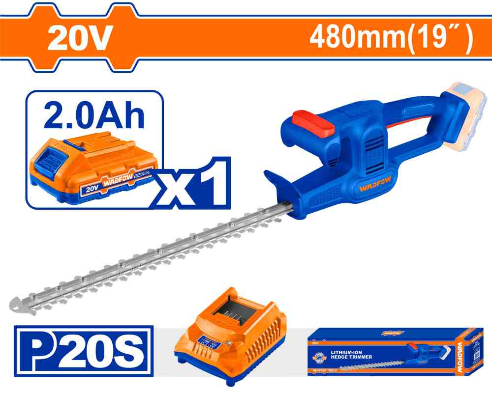 Cortacerco inalambrico 20v 480mm + bat 2h + cargad