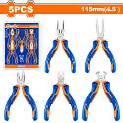 Set de Alicates mini 4.5'' 115 mm - 5 Piezas
