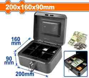 Caja de Seguridad Metalica para Moneda y Billetes 