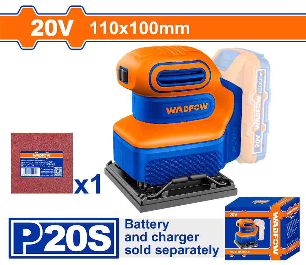 Lijadora de palma inalámbrica 20V 12000 RPM 110 x 