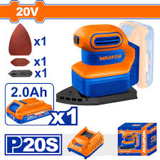 Lijadora de palma Inalambrica 20v + Bat 2.0 AH + C