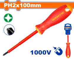 Destornillador Magnético Phillips Aislado PH2 x 10