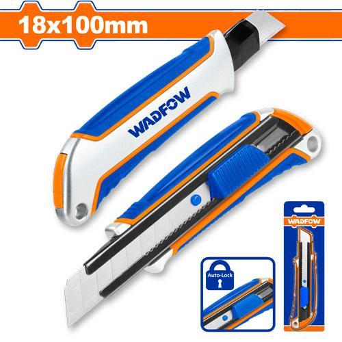 Cutter 18mm Metálico c/ Repuesto y Bloqueo