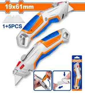 Cutter Metálico 19x 61 mm + 5 Cuchillas