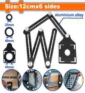 Regla Plegable de Aluminio 12cm x 6 Piezas