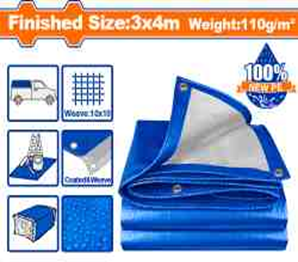 LONA IMPERMEABLE AZUL 3 X 4 MTS