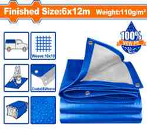 LONA IMPERMEABLE AZUL 6 X 12 MTS