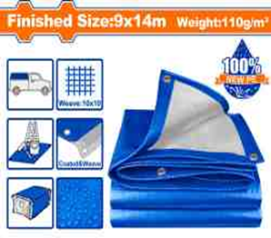 LONA IMPERMEABLE AZUL 9 X 14 MTS